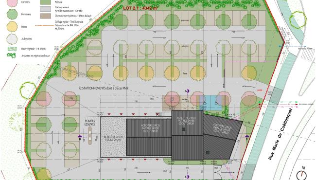 Image - Siège Hunault - Plan de masse